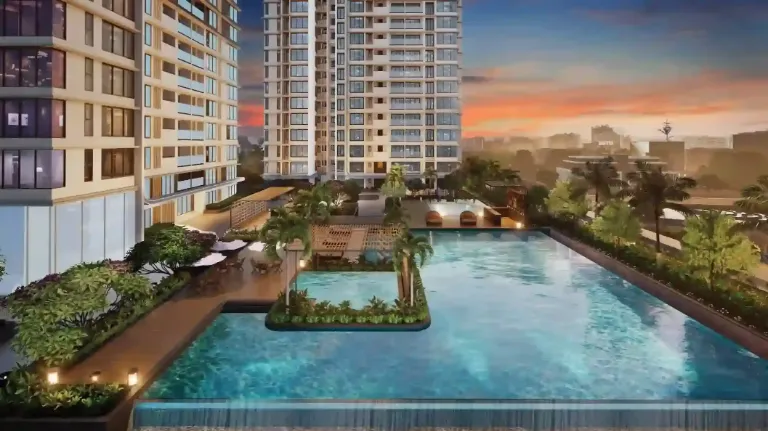Rooftop swimming pool — Adani LIT Thane