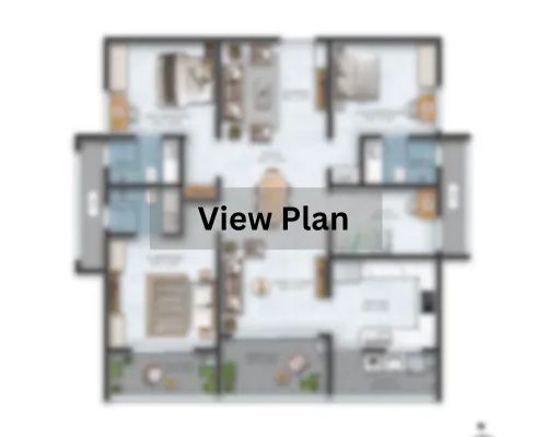 Adani LIT Thane 4 BHK unit layout 1600 sqft