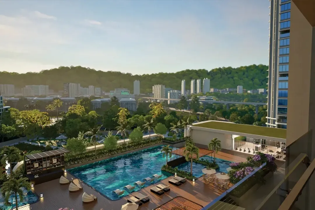 Adani LIT Thane drone aerial virtual tour — 4 BHK luxury apartments