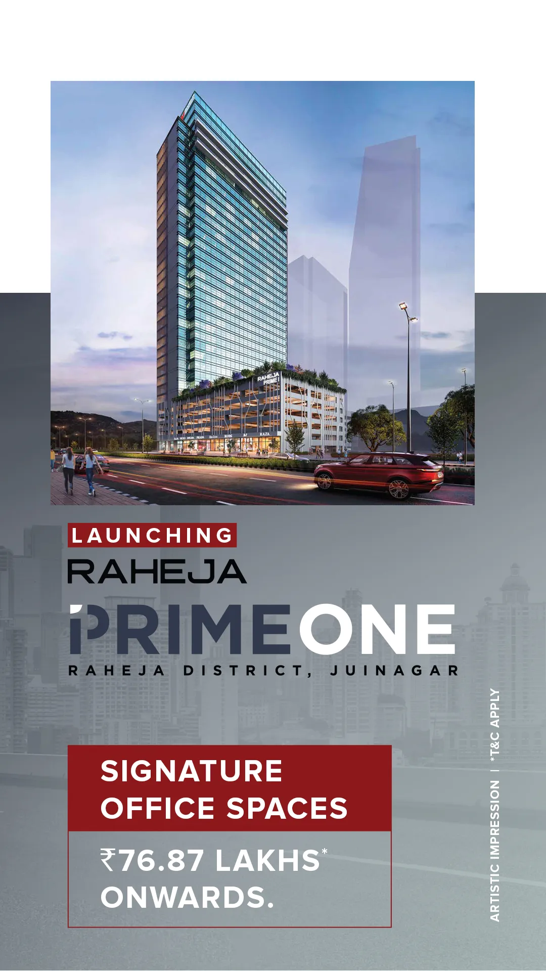 Raheja Prime One Juinagar Premium Office Space Starts ₹76