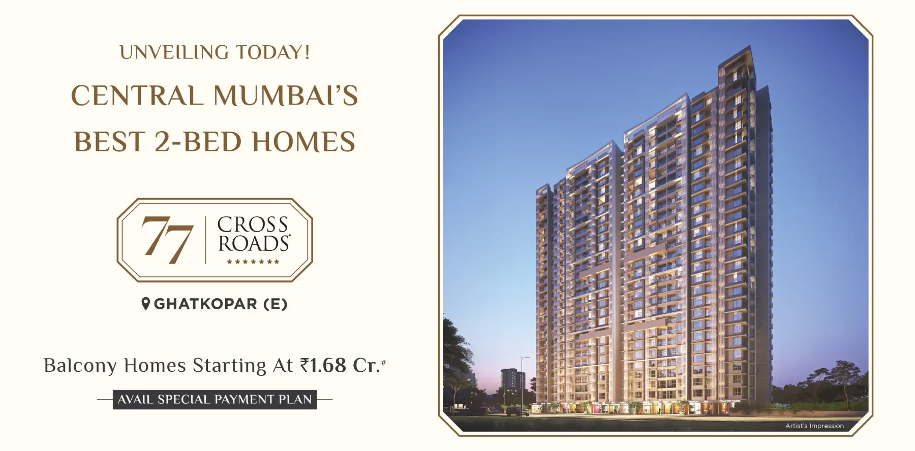 77 crossroads ghatkopar lnt realty