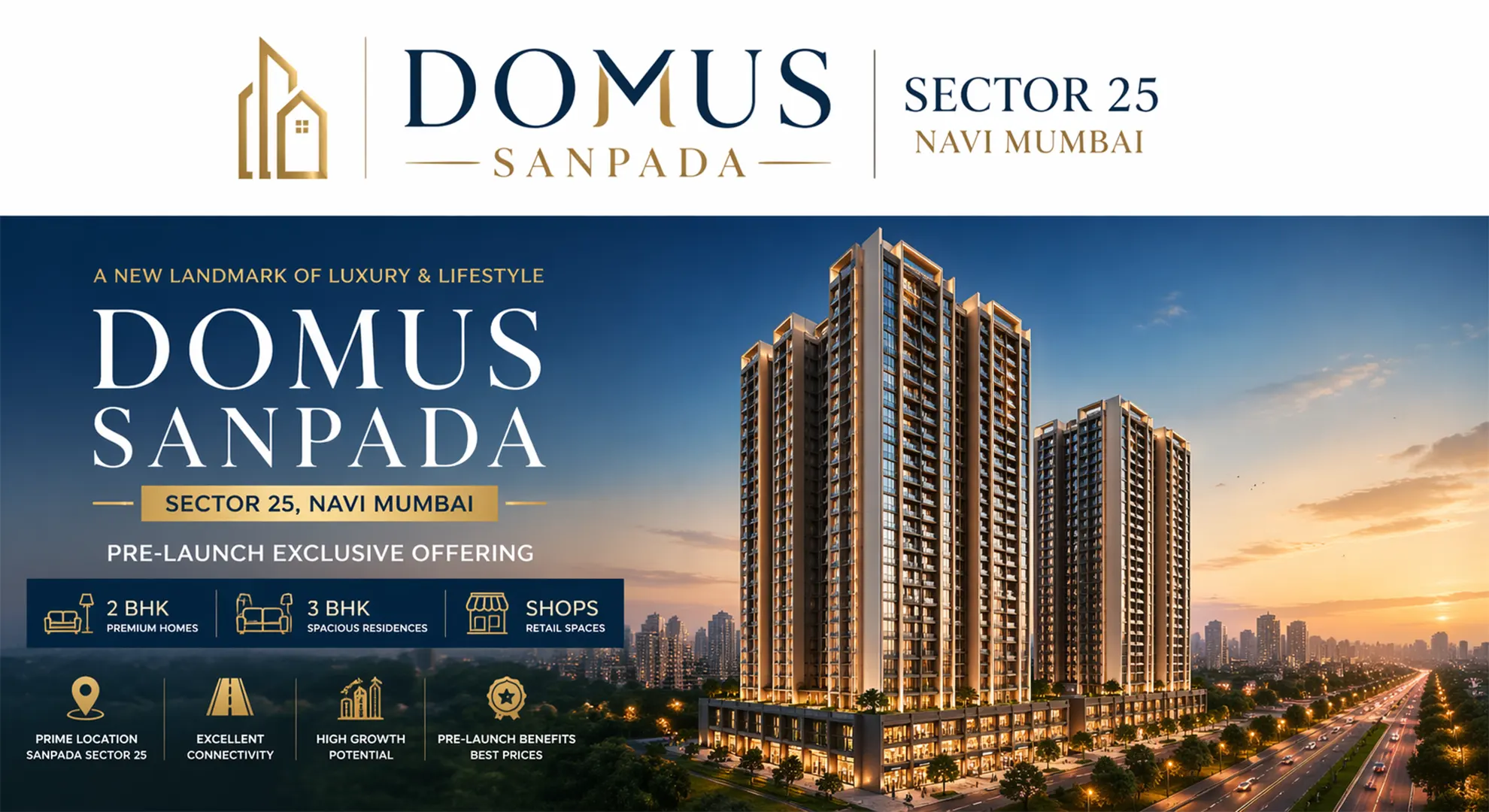 Domus York Sanpada Sector 25 at Sector 25, Sanpada