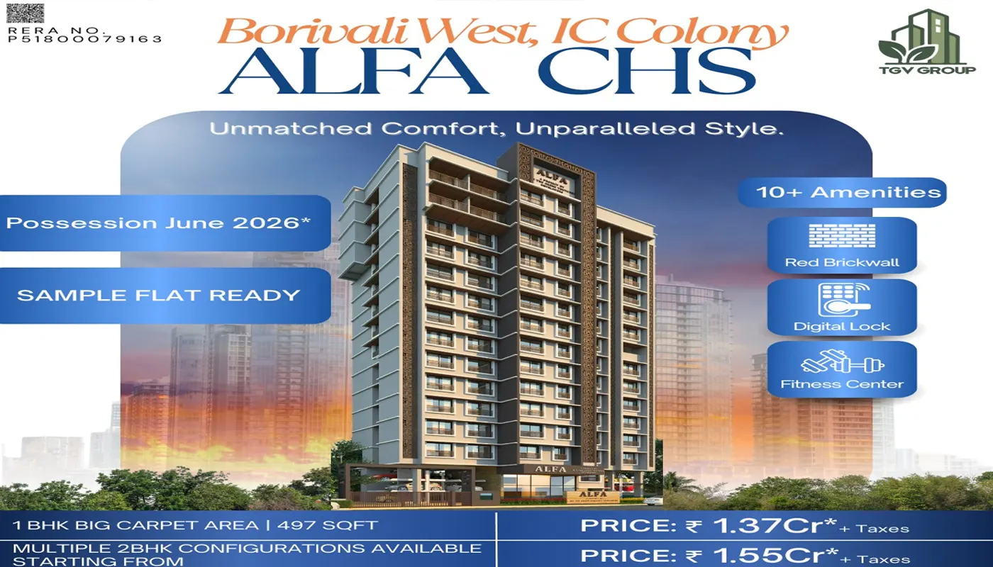 2 BHK Flats in Tgv Alfa IC Colony Borivali