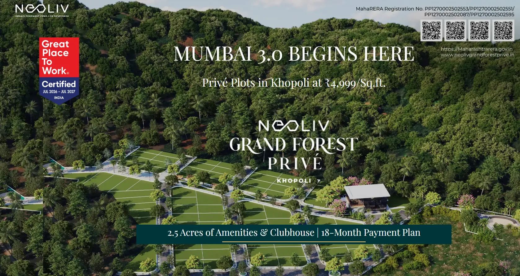 NeoLiv Grand Forest Prive Khopoli at Khopoli