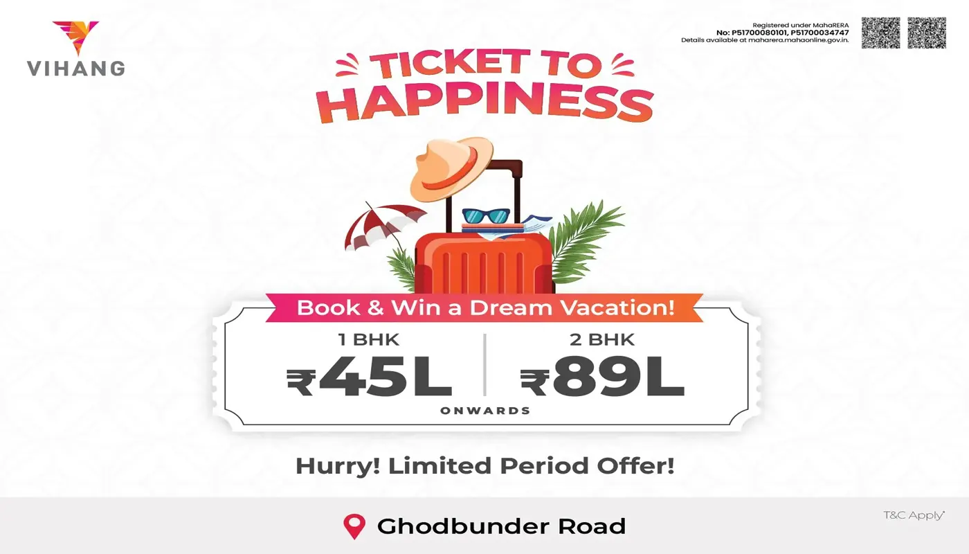 Vihang Ticket To Happiness at Kasarvadavali, Thane West