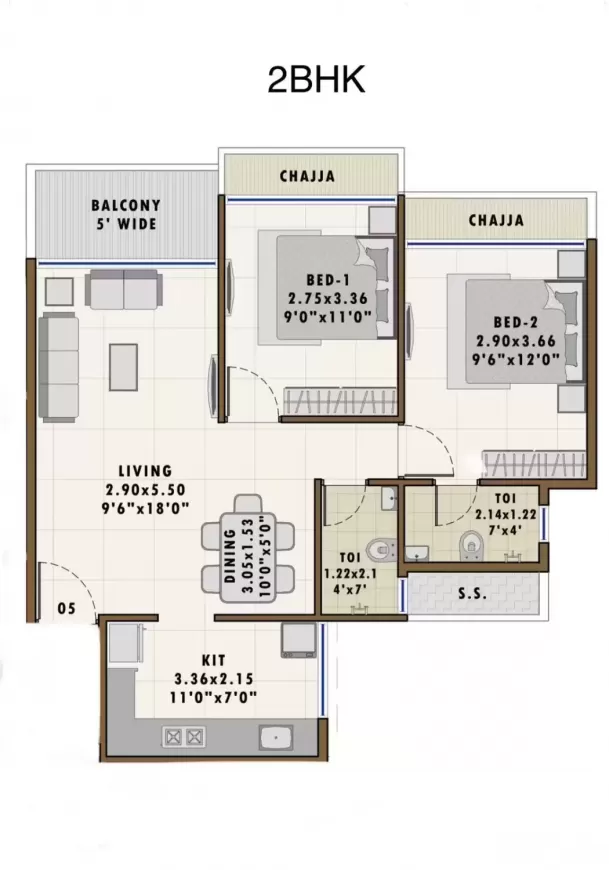 2 BHK — Sairama Signature Kharghar