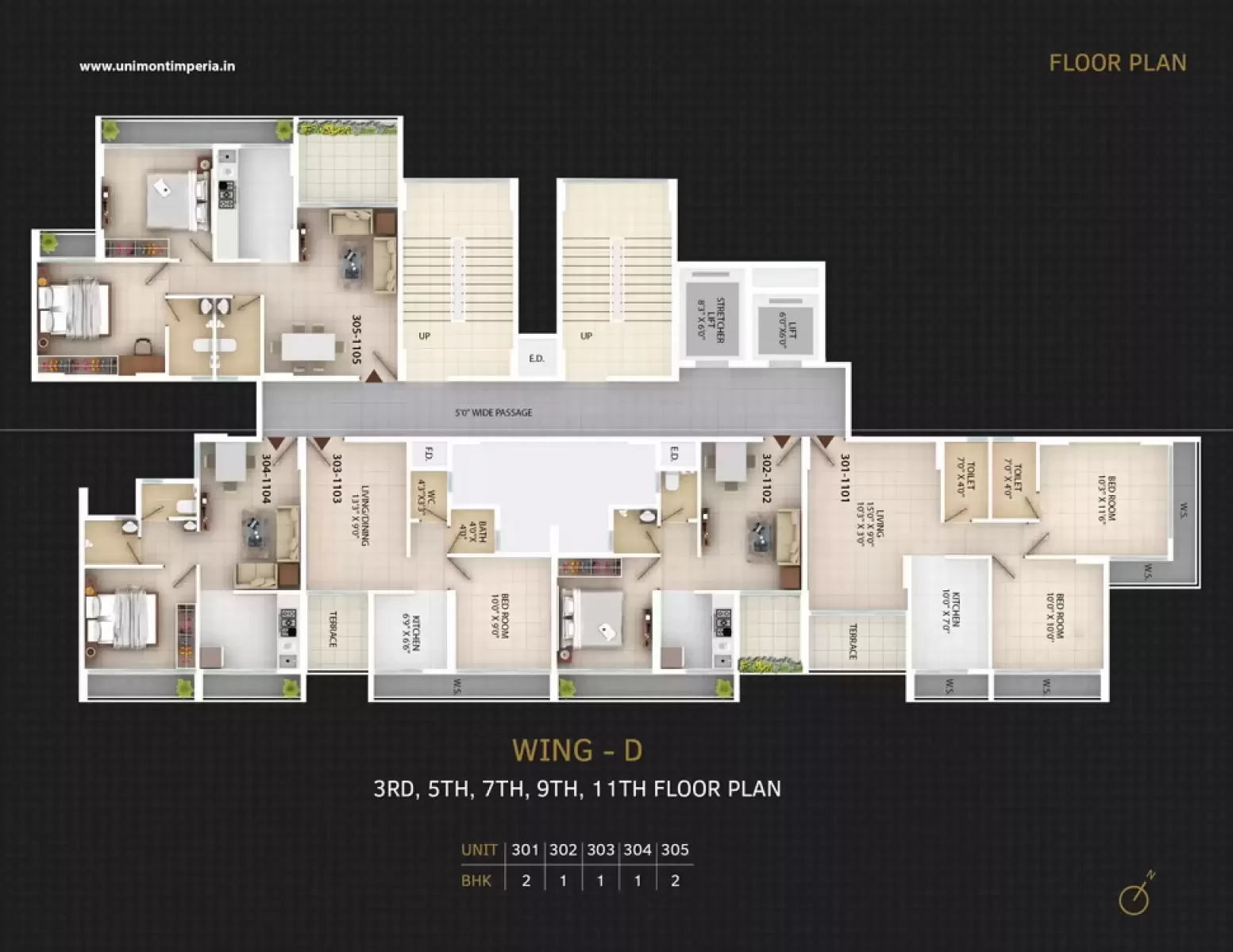Floor Plan — Unimont Imperia Khopoli