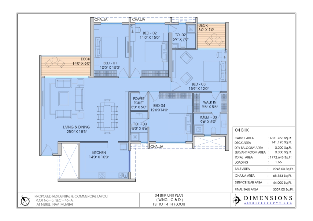4 BHK — Delta Palm Beach