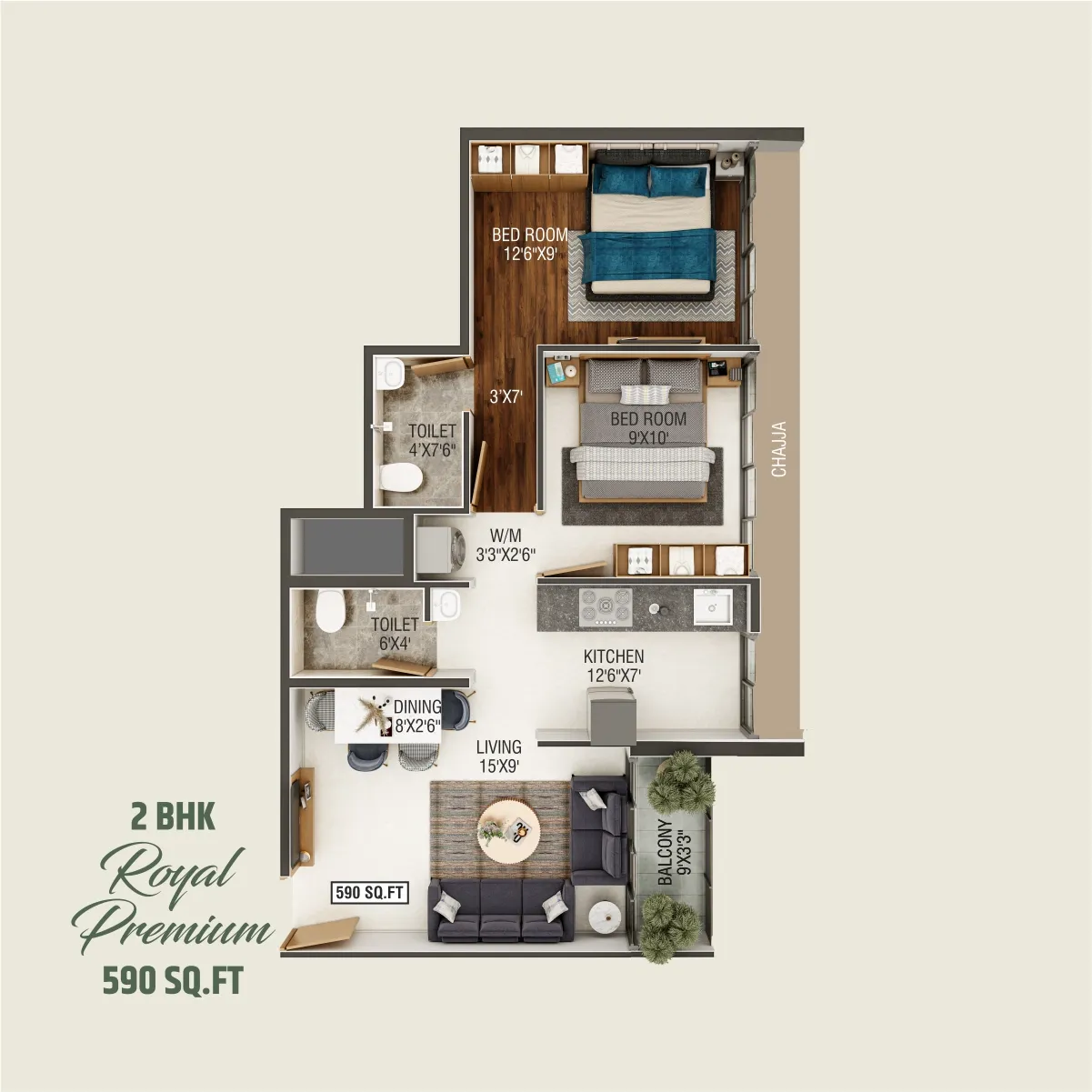 Floor Plan 2 — Today Royal Aikyam 2 Game Changer