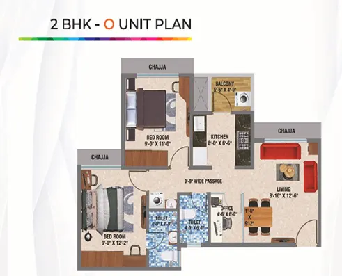 2 BHK + Office — Arihant Anaika 7 Taloja