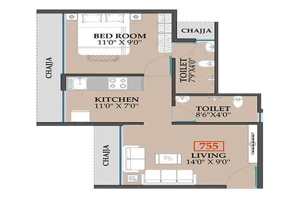 Codename One Kalamboli floor plan