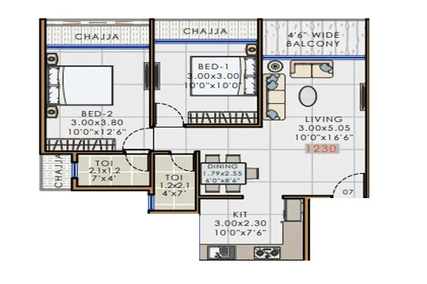 One Rachna Pushpak Nagar