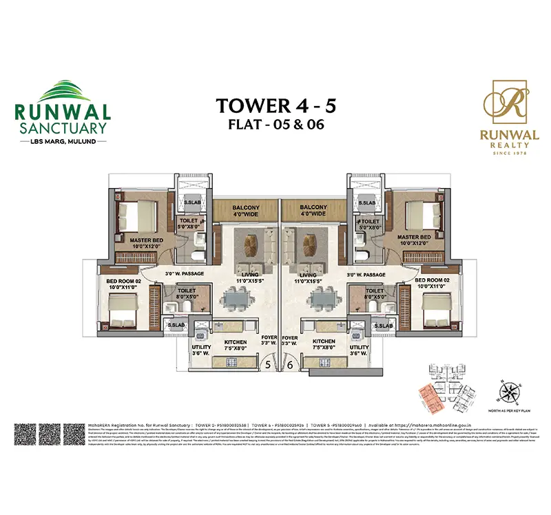 Runwal Sanctuary Mulund West floor plan