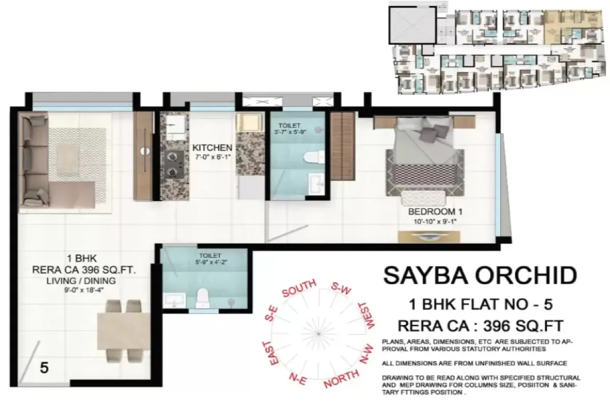 1 BHK — Sayba Orchid Kurla