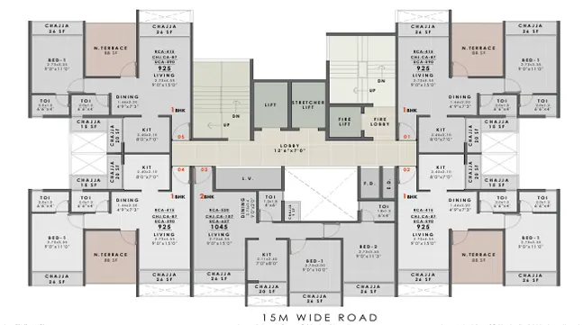 SM Hitech Marwa Taloja floor plan