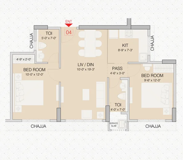 Ruparel Urbana Kurla East floor plan