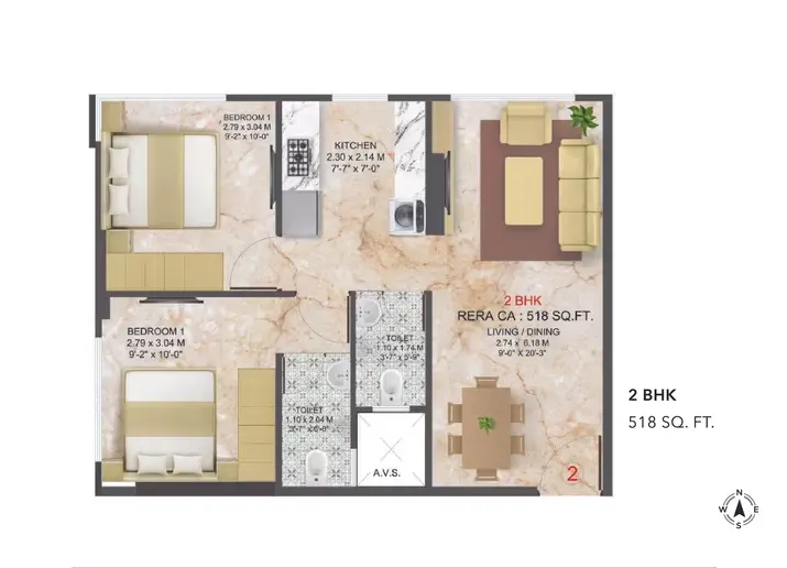 Sayba Elegant Kurla floor plan