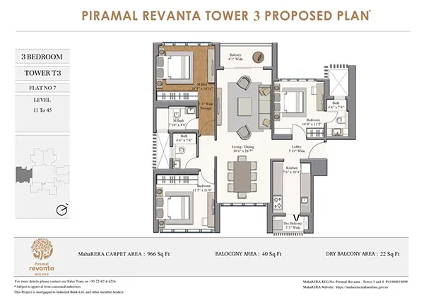 Piramal Revanta Mulund  floor plan