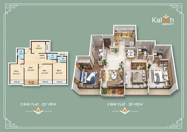 Kalash Serenity Pushpak Nagar floor plan