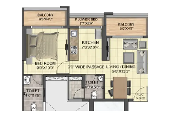 Swaminarayan City Dombivli floor plan