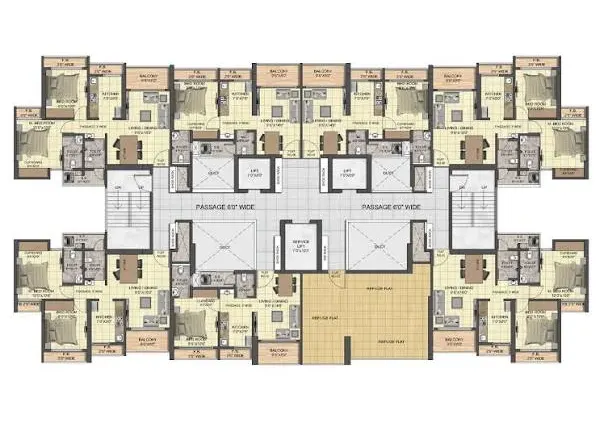 Swaminarayan City Dombivli floor plan