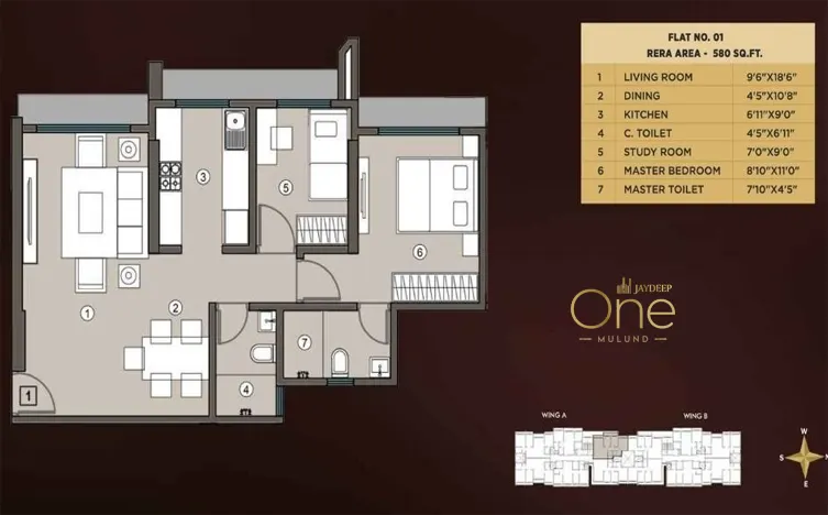 Phancode One Mulund floor plan