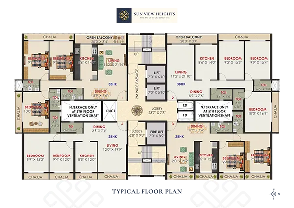 Sun View Heights Vashi floor plan