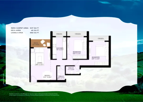Satyam Metro Codename Waterfalls floor plan