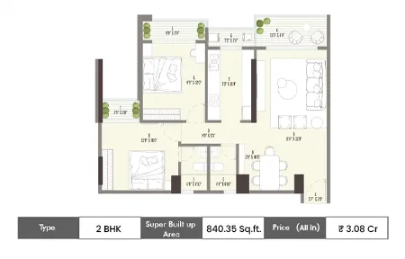 Kolte Patil La Vita floor plan