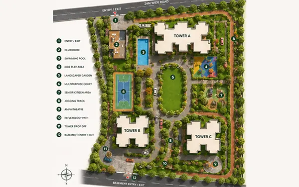 L & T Wagle Estate Project Master Plan