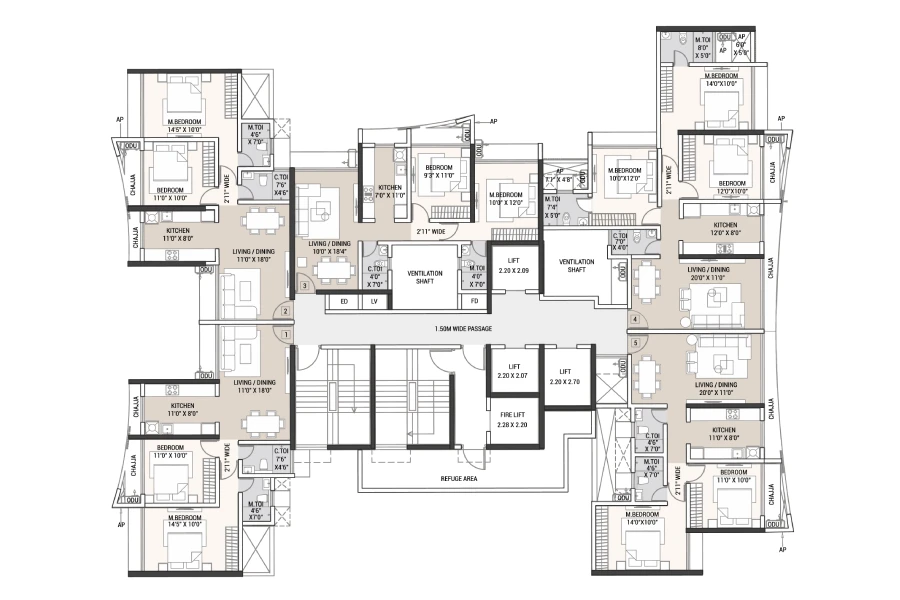 Tricity Aspire Kharghar floor plan