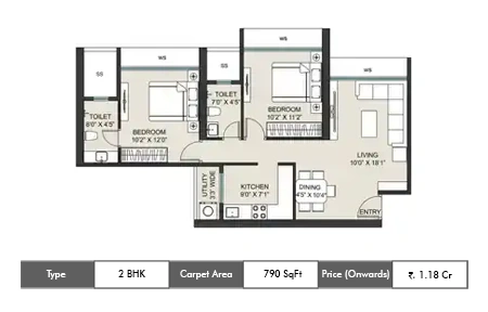 L&t Crestoria Panvel floor plan