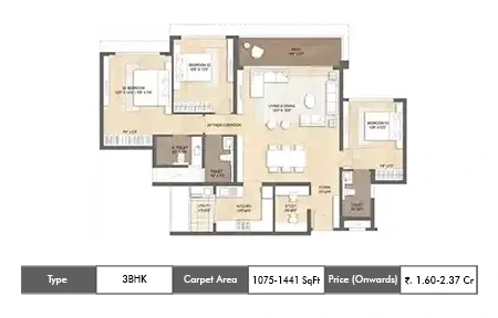 L&t Crestoria Panvel floor plan