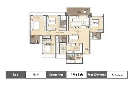 L&t Crestoria Panvel floor plan