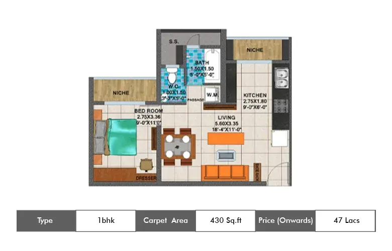 Arihant Aspire Panvel floor plan