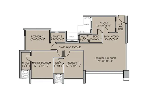 Oberoi Eternia Enigma floor plan