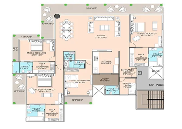 Dream Sector 6 Kharghar floor plan