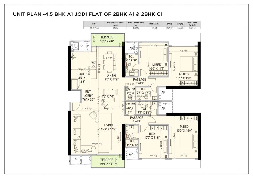 Rainbow Life 2 Kharghar floor plan