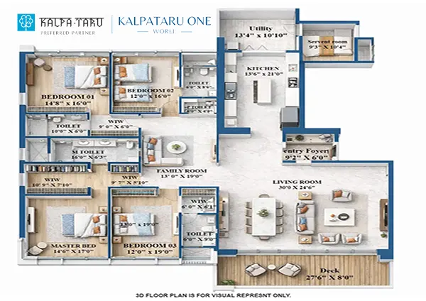 Kalpataru One Worli floor plan