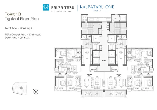 Kalpataru One Worli floor plan
