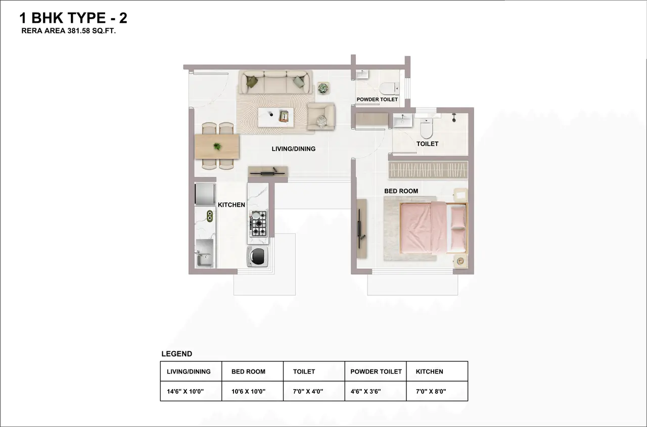 Kean Avenor Park Kurla floor plan