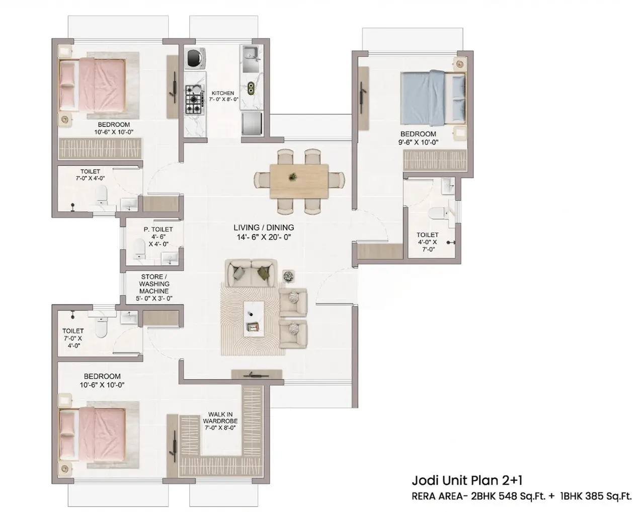 Kean Avenor Park Kurla floor plan