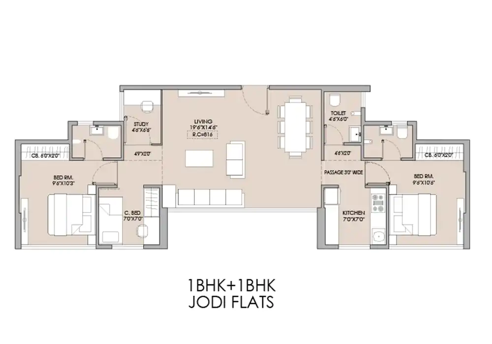 Sunteck Crescent Park Kalyan Harbour floor plan
