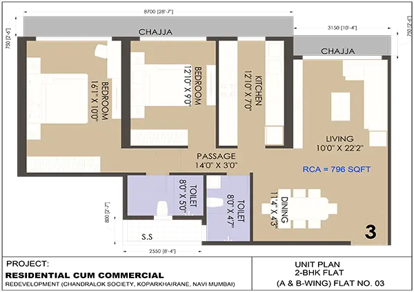 Chandralok Kopar Khairane floor plan