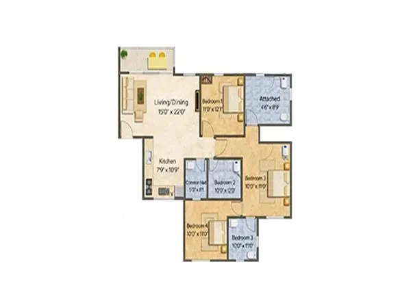 Altavia at Sunteck City Avenue 5 floor plan