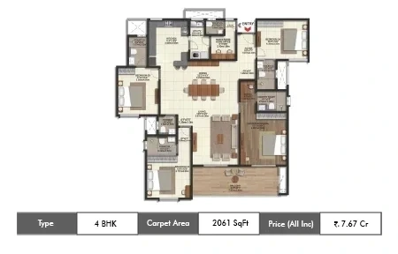 Runwal Auris floor plan