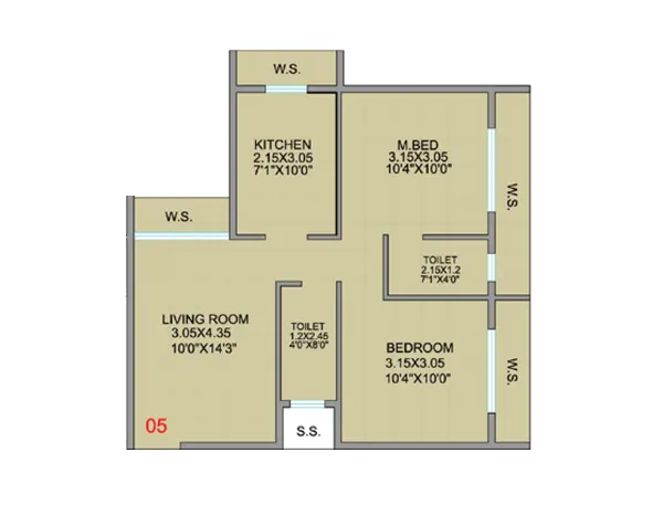 Planet Bayfront Residences floor plan
