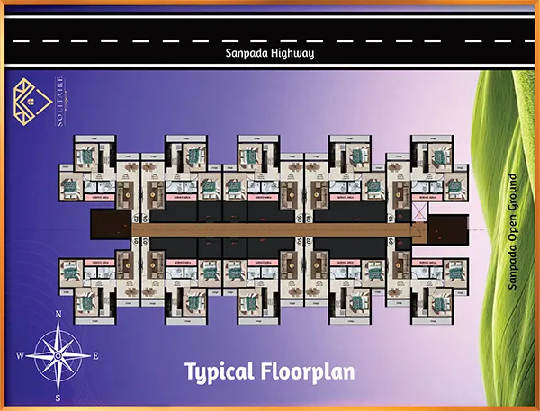 EV Solitaire Sanpada floor plan