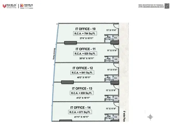 Raheja World Trade Center floor plan