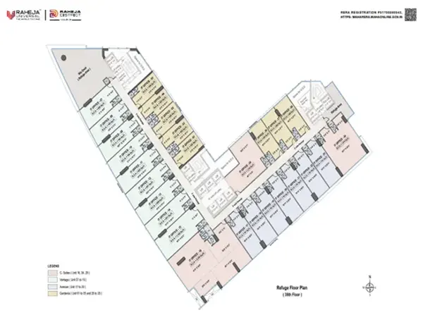 Raheja World Trade Center floor plan